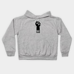 Black lives matter, fist fighting Kids Hoodie